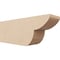 Ekena Millwork 4in. W x 6in. H x 16in. L Crestline Woodgrain TimberThane Rafter Tail, Primed Tan RFTUR04X06X16CRERCPR - alternate 1